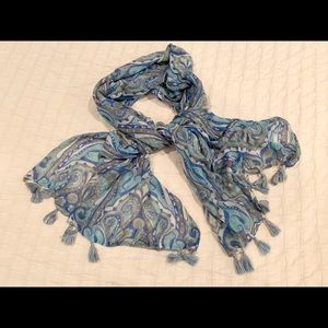JMclaughlin scarf with tassels